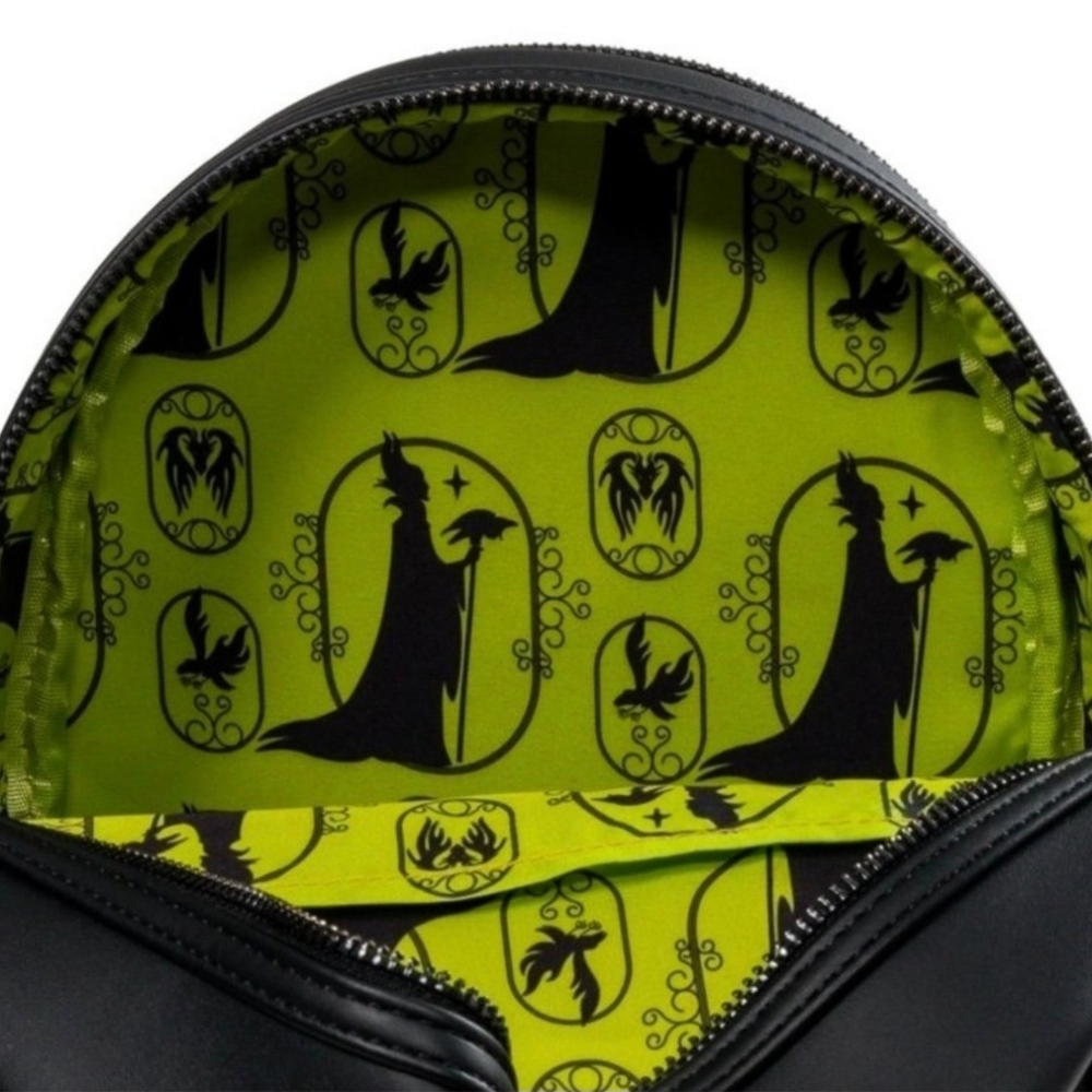 Loungefly Limited Edition Stained Glass Maleficent EE Exclusive Backpack - Picture 6 of 6